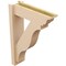 Ekena Millwork 6-in W x 20-in D x 28-in H Funston Trad Rough Cedar Woodgrain TimberThane Outlooker, Primed Tan OUTUR060X20X28FST04RCPR - alternate 4